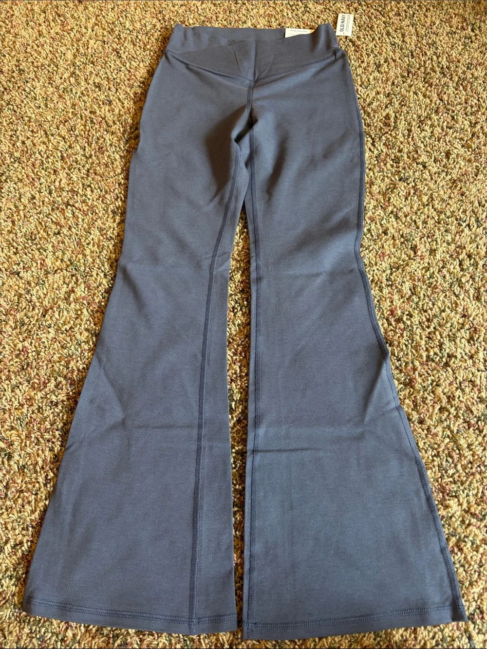 Old Navy XL Girls' Flare Leggings Trio - Pink, Blue, Brown